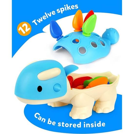 Jouet Sensoriel Dinosaure – Tri Des Couleurs – Anti-anxiété TDAH – Le Fidget Qui Fait Du Bien !
