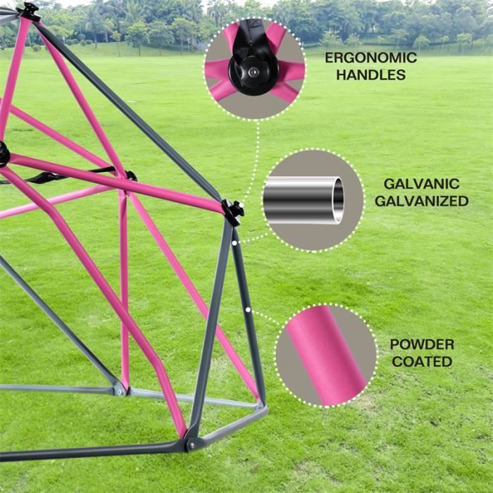 Lot De 2 Poignées De Sécurité Pour Enfants - Pour Aire De Jeux, Cabane, Cadre D'Escalade - Plastique Antidérapant - Installation Facile - Enfants 3 Ans Et Plus