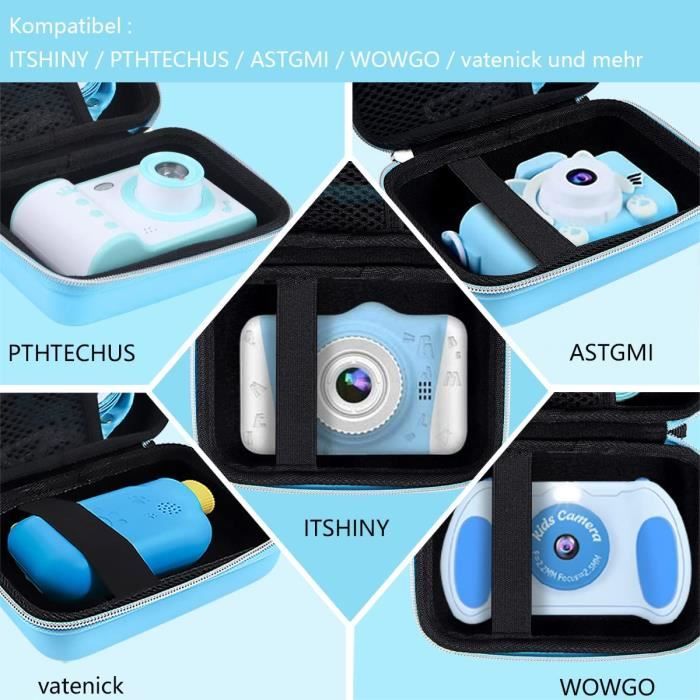 Coque En Silicone Pour Appareil Photo Enfant - Protection Amusante En Forme D'Animal - Avec Cordon