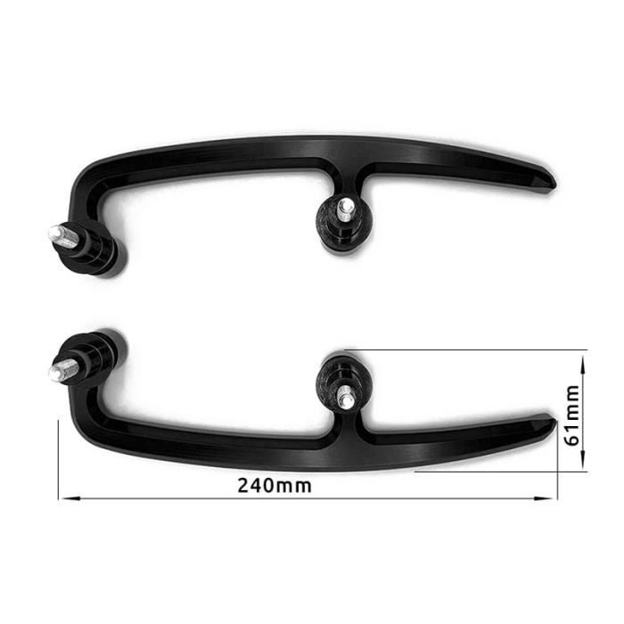 Poignée Passager Arrière Pour NINJA 650 / Z650 2017-2021 – En Aluminium Noir, Fixation Directe