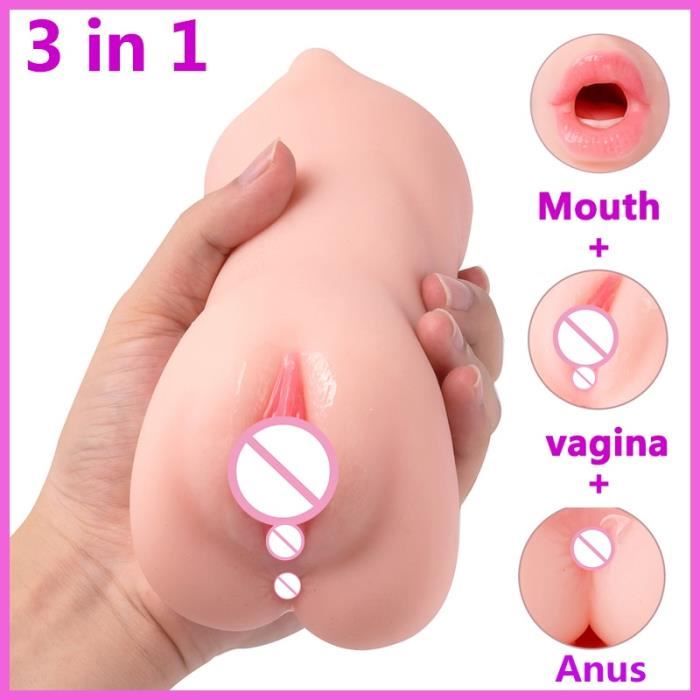 Jouet sexuel pour homme, 2 en 1, objet érotique, réaliste, vagin