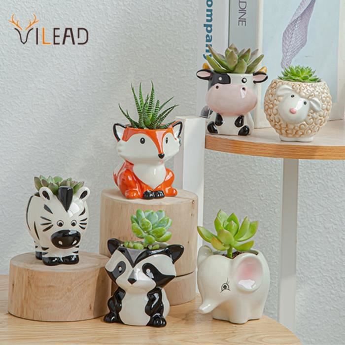 Pot de fleurs en céramique, nouveau Style, Animal amusant, Cactus