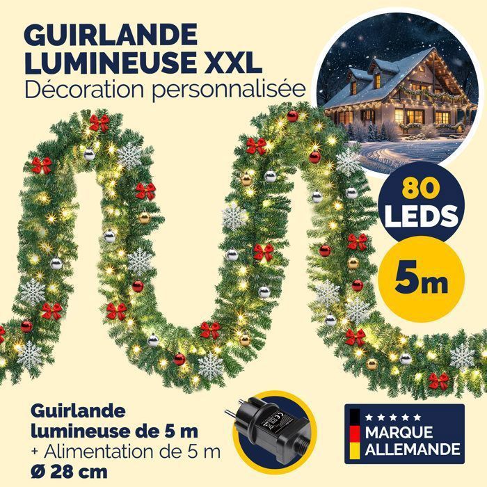 casaria-2x-guirlandes-de-no-l-lumineuses-5m-80-led-blanc-chaud-avec