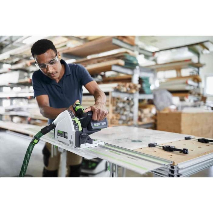 Scie Plongeante Sans Fil Festool TSC 55 5,0 KeBi-Plus/XL-FS (577391) Avec KickbackStop Et Moteur EC-TEC