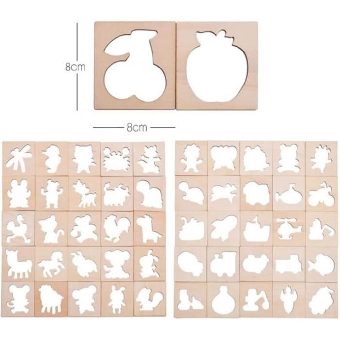 Bullet Journal 20 Pièces Pochoir Dessin Set, Plastique Guide de Lettres  Forme Géométriques Planner Carte DIY Enfants Peinture [264] - Cdiscount  Bricolage