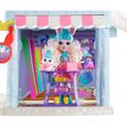Enchantimals coffret Chalet des Neiges de Bevy Lapin, mini-poupée, figurine animale Jump, 5 espaces de jeu-2