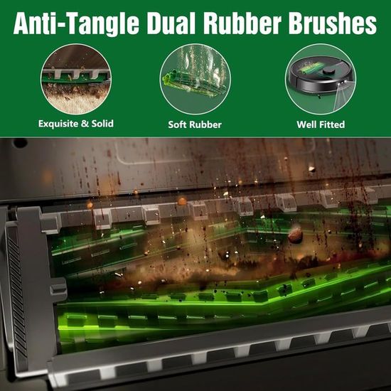 Kit Accessoires Pour Aspirateur Roomba Max 705 - Filtres, Sacs à Poussière, Brosses Latérales