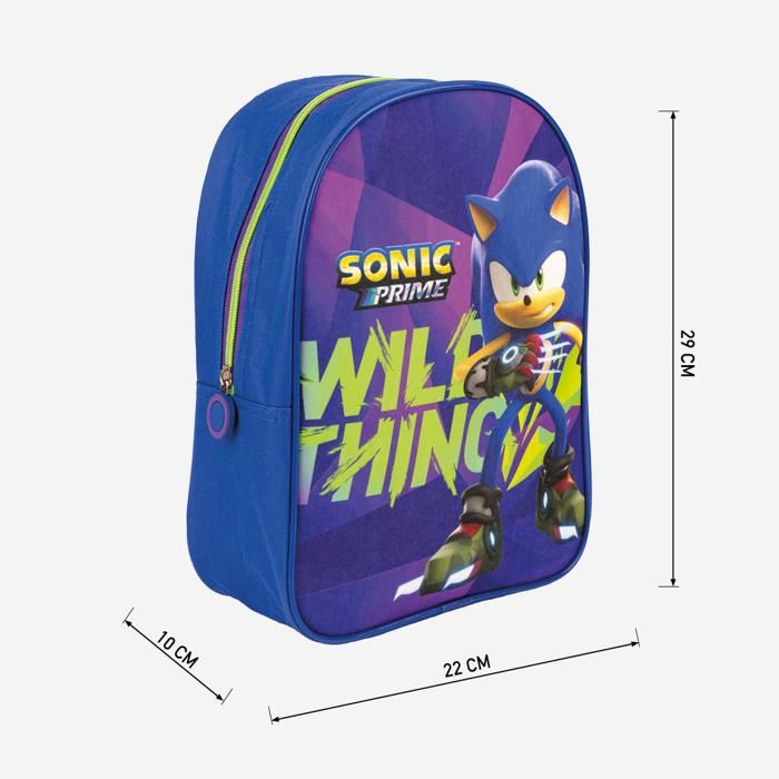 Sac à dos Sonic Maternelle 30 cm Bleu vif Garçon Bleu