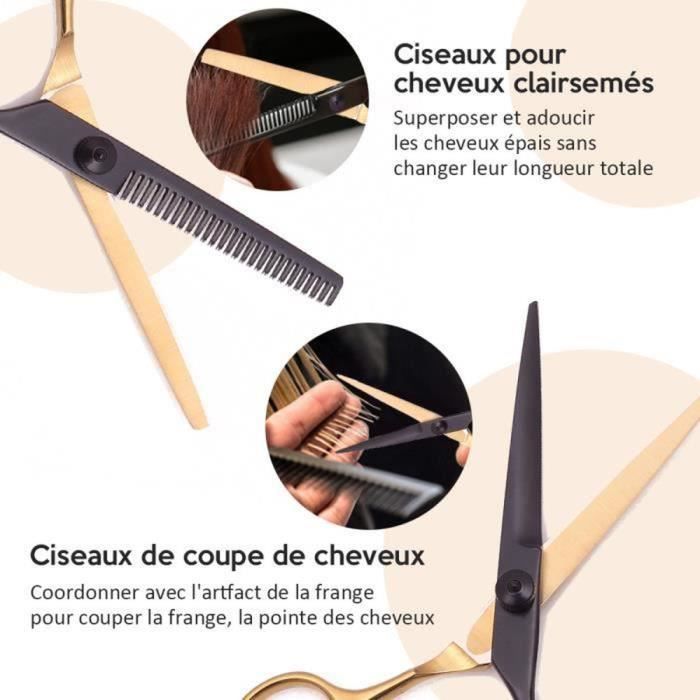 BESTOPE 10pcs set de Ciseaux coiffure professionnel - Cdiscount Au