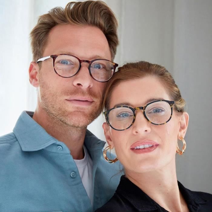 Met Lunettes De Lecture Monture Ronde Et Mince Charnieres A Ressort Anti Rayures Gris Transparente Hommes Femmes R60 7 2.50 H1902 Devant Gris Clair Bras Noirs Pack de 1 Achat Vente lunettes