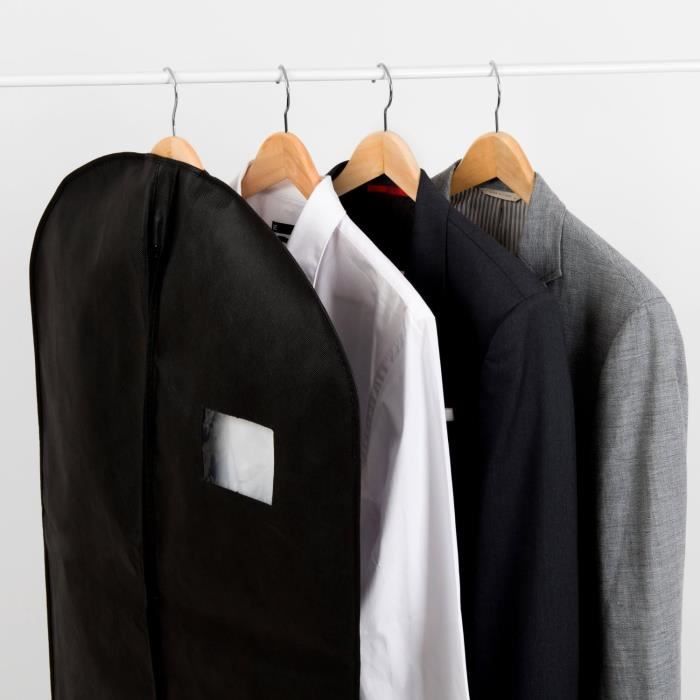 3 Housses Vêtements à Suspendre 100x60cm - Avec Sac à Chaussures Pour Rangement Ou Voyage