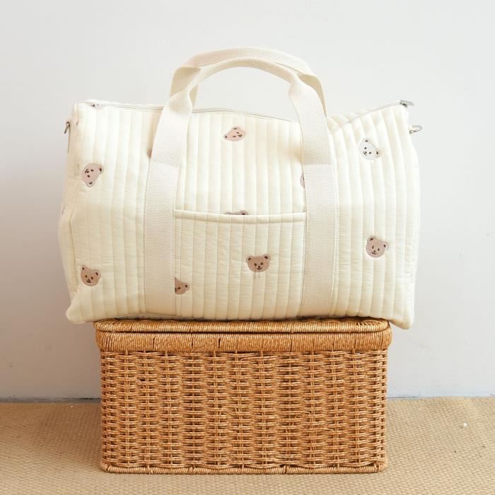 Trousse De Toilette Bébé Portable - Sac à Langer Organisateur Ours Pour Poussette
