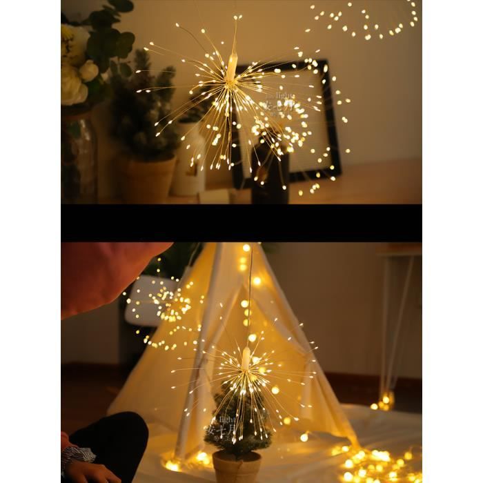 Guirlande Solaire Extérieur 12 Mètres - 100 LED, 8 Modes, IP65 étanche, Lumière Chaude, Pour Jardin Fête - 5