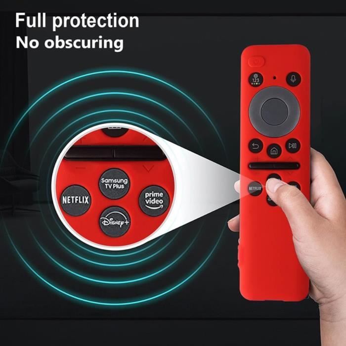 Coque Silicone Pour Télécommande Solaire Samsung 2023/2024 - Compatible TM2360E, TM2361E, BN59-01432D/J - Antichoc, Lavable