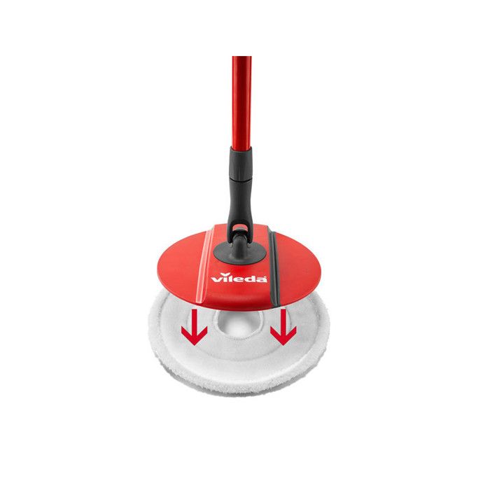 2 Recharges Serpillère Microfibre Pour Vileda Spin And Clean - Lavables Et Réutilisables - 25x25cm