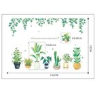 Autocollant Stickers Muraux Cactus Plantes en pot D/écor Mural D/écoratif Wall Stickers pour Cabinet Fen/être Salon Bureau et Salle de classe