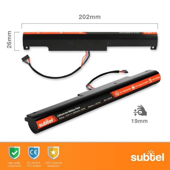 Batterie Pour Lenovo Ideapad 100 15iby L14c3a01 20mah Batterie De Remplacement Cdiscount Informatique Batterie Pour Lenovo Ideapad 100 15iby L14c3a01 20mah Batterie De Remplacement Cdiscount Informatique
