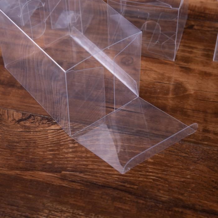 20 Boîtes Cadeaux Transparentes Trsnzul - 5x5x5cm, Pliables - Pour Emballage Petit Cadeau, Favoris