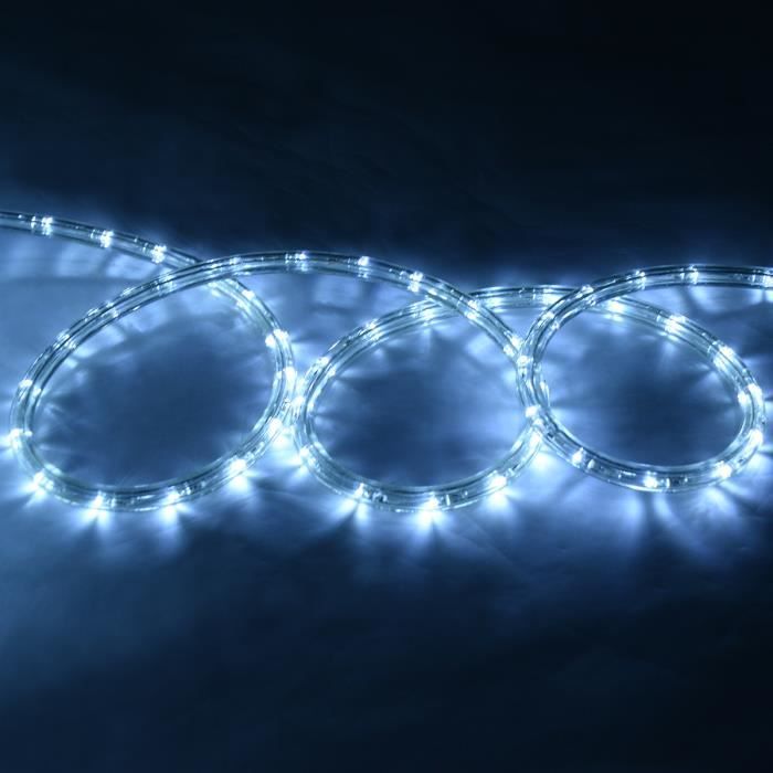 Guirlande lumineuse extérieur 30m 300 LED blanc froid et bleu 8 jeux de  lumière - RETIF
