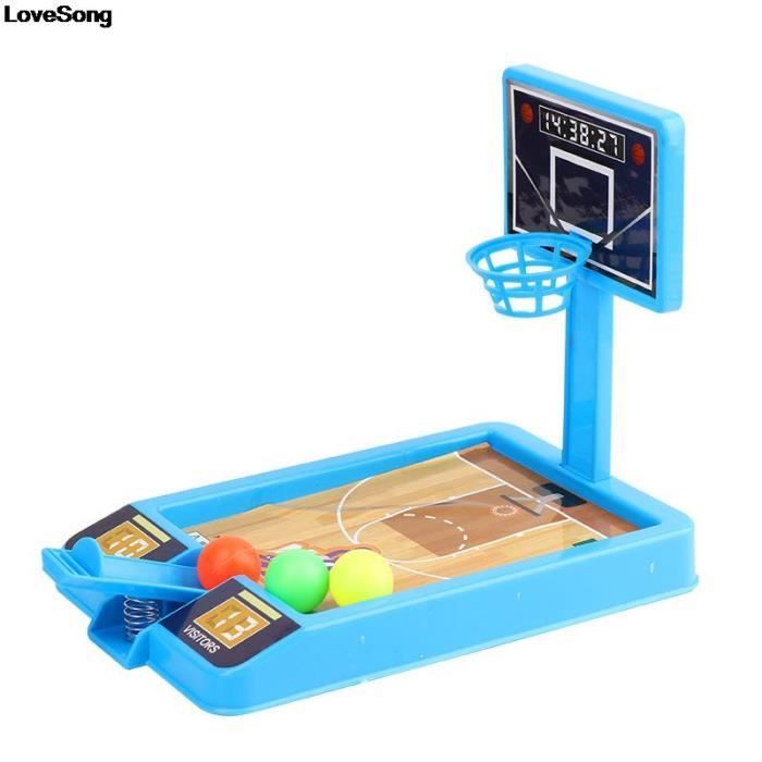 Enfants interactif Mini bureau 2 joueurs bataille tirer jeu de Table de basket-b