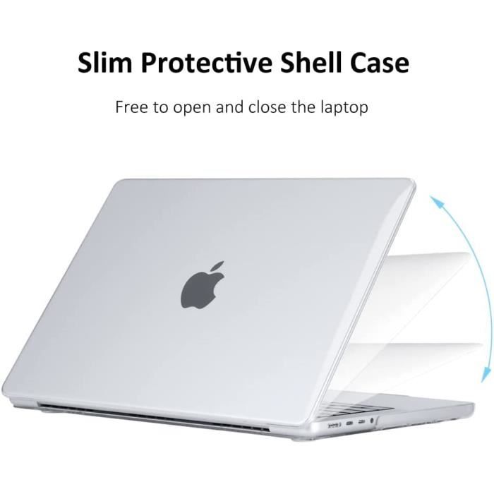 Coque rigide intégrale transparente protection pour Apple MacBook