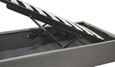 Lit Coffre Vegas 140 x 190 by Sampur | Tissu Gris clair | Grand Coffre de Rangement - Design et Moderne - Sommier à Lattes en Bois-4