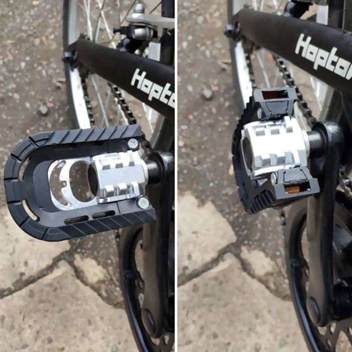 Pédales De Vélo Pliables VTT/route - Alliage Aluminium, Antidérapantes Avec Réflecteurs - Filetage 14 Mm - 10