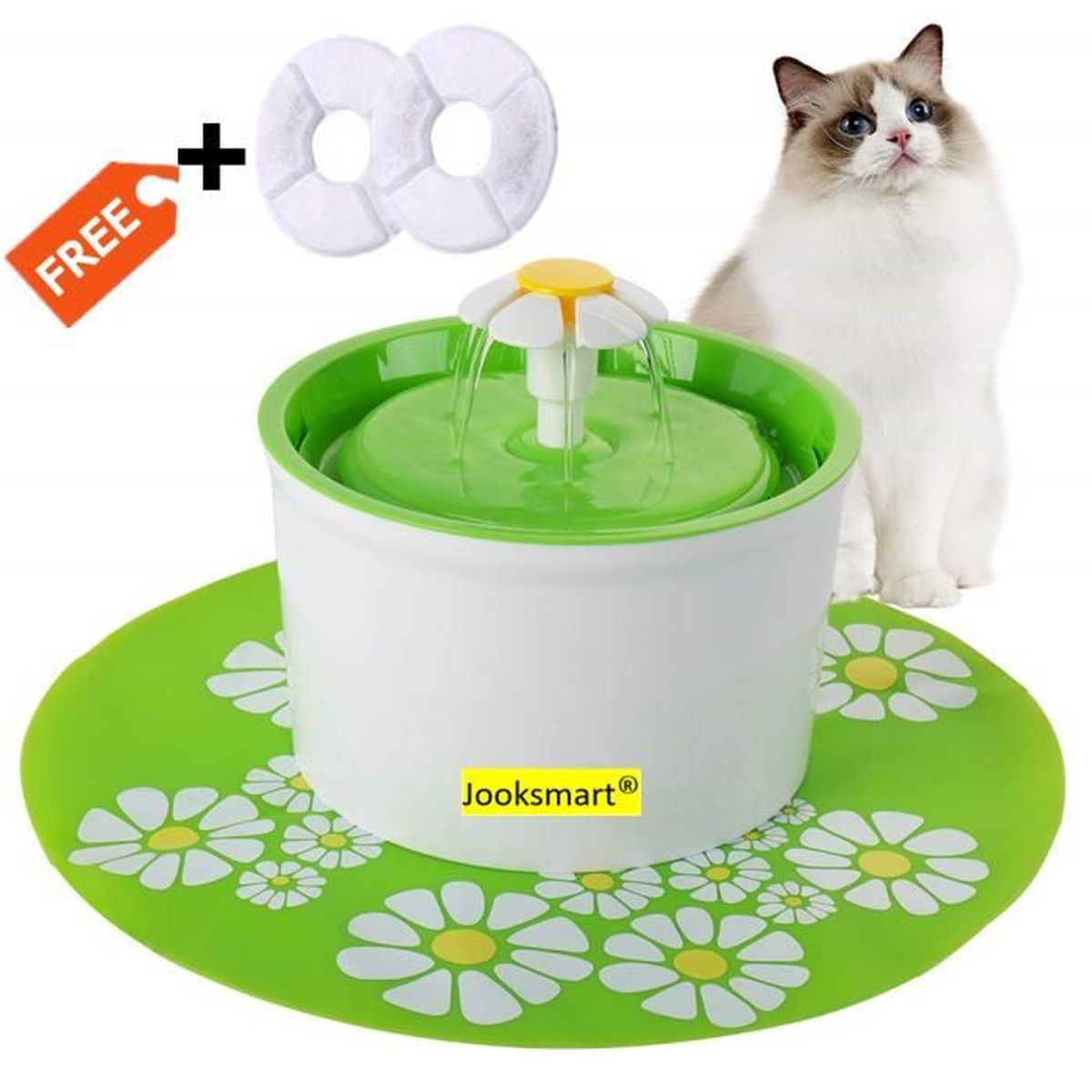 Fontaine A Eau Pour Chat Chiot Chien Fleur Pas Cher Avec Filtre Silencieuse Automatique Electrique Distributeur D Eau Pour Animaux Achat Vente Fontaine A Eau Fontaine A Eau Pour Chat Ch