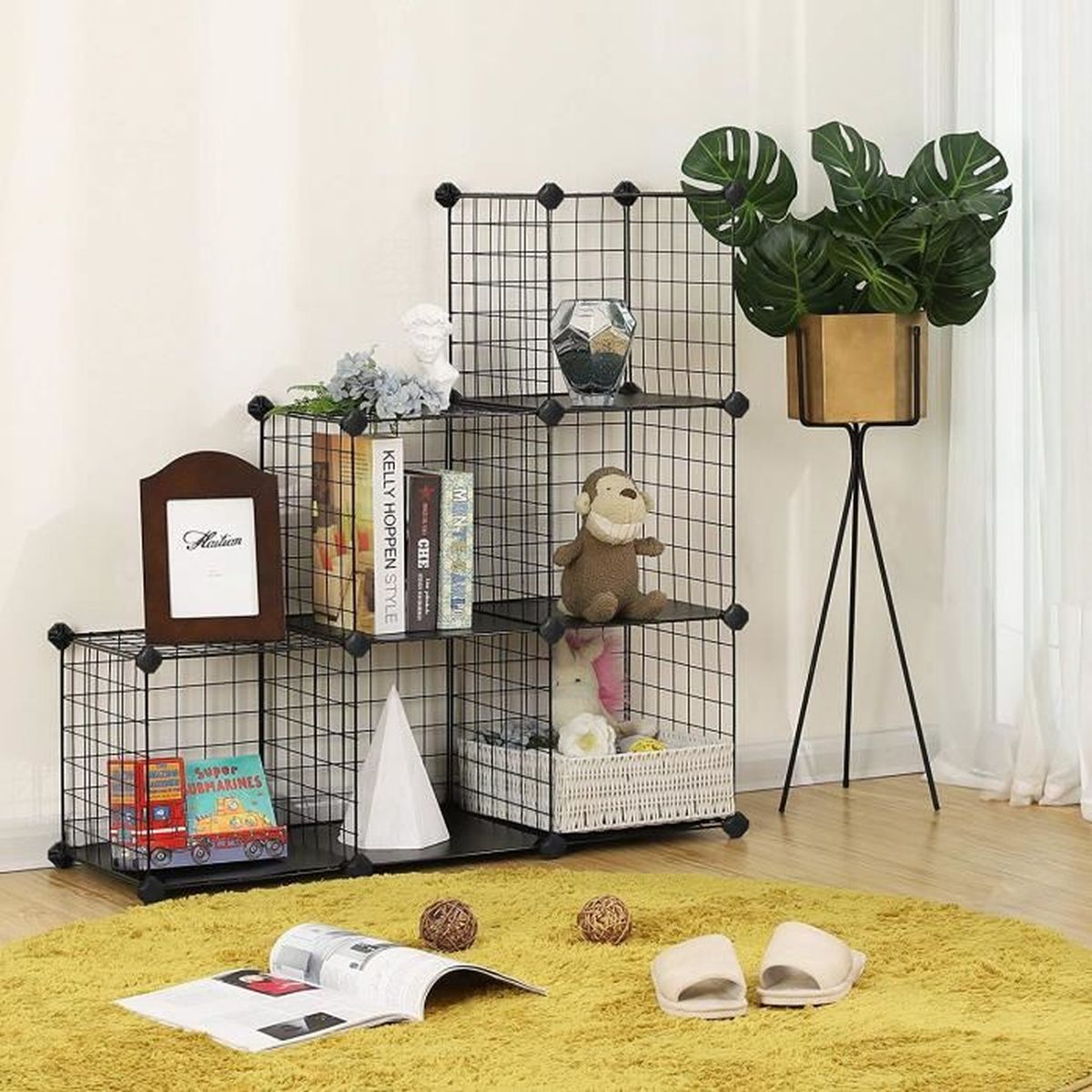 Etagere Cube En Grille Etagere Conception Diy Pour Rangement