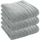 COTON PUR Lot de 3 draps de douche "Spa" 70 x 140 cm / 400 gr/m² - "Spa" Perle