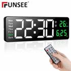 Horloge digitale - FUNSEE - 16 Pouces - Télécommande - Compte à rebours - Luminosité réglable