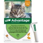 ADVANTAGE Solution Antipuce Chat Lapin 1 à 4kg 4 pipettes