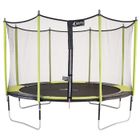 Kangui - Trampoline de jardin 365 cm + filet de sécurité JUMPI Vert/Noir 360
