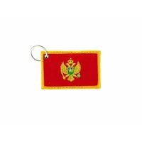 Porte cle cles clef brode patch ecusson badge drapeau montenegro montenegrin