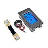 Voltmètre ampèremètre numérique avec transformateur de courant CT 100 A 80-260 V 220 V 240 V Affichage LCD Voltmètre + Shunt