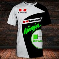 T-shirt d'impression 3D - Kawasaki - Homme - Manches courtes - Running - Noir