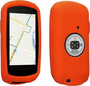 ÉTUI GPS Housse GPS vélo Compatible avec Edge 1040/1040 Solar - Protection boitier navigateur - Étui en Silicone Orange d'été.[Y2047]