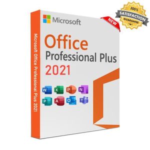 BUREAUTIQUE À TÉLÉCHARGER Pack Microsoft - Office 2021 Pro Plus - Clé d'acti