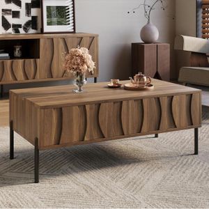 Meuble TV Et Table Basse En Chêne Gris – Faites Une Offre ! (Occasion)