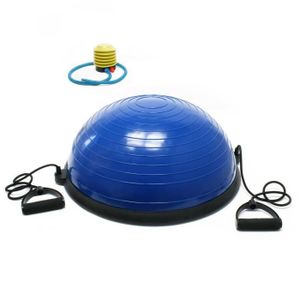 BALLON DE GYMNASTIQUE Ballon d’equilibre diametre 58 balance trainer equipement de fitness cardio avec sangles
