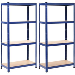 etagere de rangement polyvalente en metal charge lourde max 875kg 180 x 60 x 45 cm bleu achat vente etabli meuble atelier etagere de rangement cdiscount