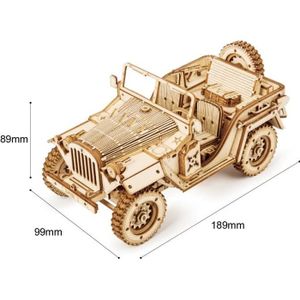 ASSEMBLAGE CONSTRUCTION Maquette en bois - ROBOTIME - Jeep - 369 pièces - 