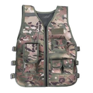 Ensemble casque et gilet pour enfant camouflage BTPB - La Tranchée Militaire