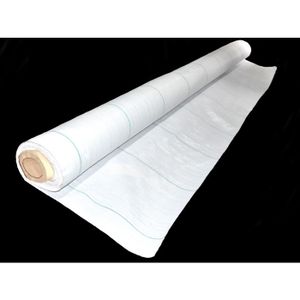 Toile De Paillage Verte 100 G/m² - Dimensions 1,05x10 M Pliée, Anti-mauvaises Herbes, Pour Jardin, Talus