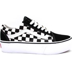 BASKET Basket - Vans - OLD SKOOL PLATFORM - Cuir - Noir -