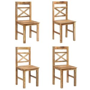 Lot de 4 chaises solides  Achat / Vente pas cher