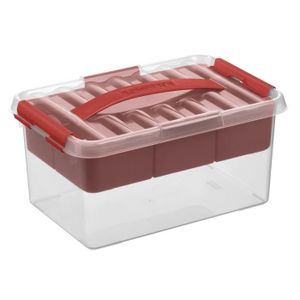 77 l Noir 60 x 40 cm de rangement en plastique Boîtes Conteneurs caisses Fourre-tout avec couvercles