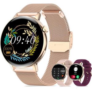 MONTRE CONNECTÉE Smartwatch Pour Femme, Appels Et Réponses Bluetooth 5.1, Montre Intelligente De 1,32