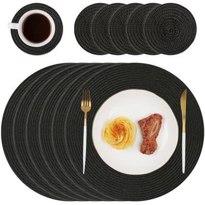 Lot de 4 dessous de plat en rotin pour plats chauds - Résistants à la chaleur pour la cuisine