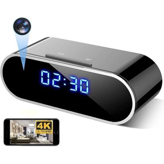 Mini Caméra Espion TotalCadeau - Full HD 1080P WiFi - Vision Nocturne - Noir